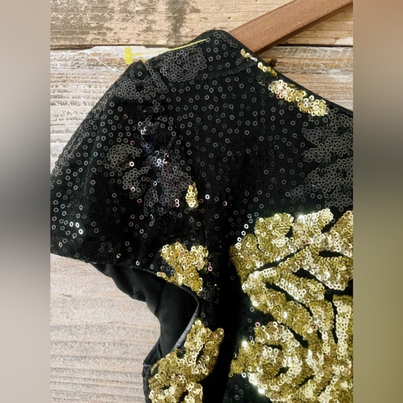 DRESS THE POPULATION- Tabitha metallic formal Sequin dress - Picture 2 of 6